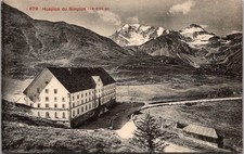 Antique Swiss Alps Postcard Hospice du Simplon Mountain Pass [AA] picture