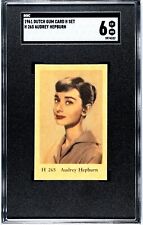 1961 Dutch Serie H Set #265 Audrey Hepburn Academy Award Oscar SGC 6 CENTERED picture