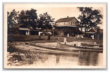 RPPC Silver Lake Hotel Angola Indiana IN 1911 Postcard Y16 picture