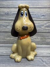Vintage Tonka Corp 1986 Pound Puppies Brown Dog Plastic Piggy Coin Money Bank 9” picture
