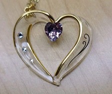 Glass Baron ~ Birthstone Crystal Glass Heart 