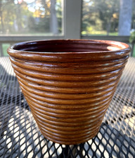 Vintage Mid Century Pencil Reed Rattan Planter/Basket Crespi Style NICE picture