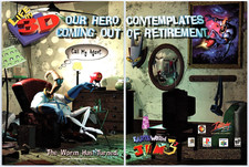 Vintage Print Ad 1998 Earthworm Jim 3d N64 PS1 Game Original Promo Poster Art picture