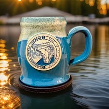 Saratoga Coffee Traders Time Is An Illusion Dali Melting Watch Mug *ULTRA RARE* picture