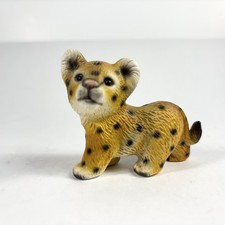 Vtg 1981 Harvey Knox Kingdom Leopard Cub Figurine Art Japan picture