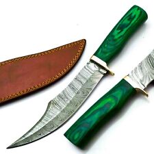 Custom Made Damascus Hunting Knife - Hand Forged Damascus Steel Blade DAM134 picture
