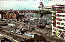 RPPC, Stockholm Sweden KATARINA ELEVATOR & Street Scene HAND COLORED Postcard picture