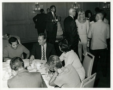 John V Lindsay NYC Mayor 8x10 B&W Photo Formal Banquet Dinner 1960s New York picture