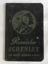 1948 - 1949 SCHENLEY POCKET CALENDAR MEMO ADDRESS BOOK SMALL LIQUOR ADVERTISING picture