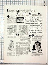 1937 Fleischmann's Yeast Vitamin Ad Georgia Coleman Health Magazine Page picture
