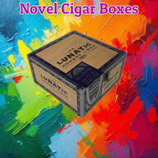 JFR Lunatic Hombre Libre Empty Wooden Cigar Box 6.5x7x3.5 picture