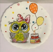 Pars Opal Owl Birthday Plate picture