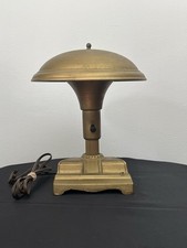 🔵 Antique Jos L. Shoemaker & Co Phila PA WWI Doughboy Helmet Desk Victory Lamp picture