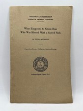 What Happened to Green Bear Who was Blessed / Truman Michelson, 1938 Fox indian picture