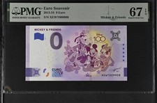 0 Euro Disney Banknotes - Mickey & Friends (7,250 Printed Notes) - PMG 67 picture