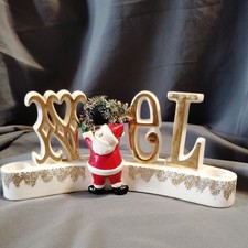 Vintage MCM Christmas 1959 Holt Howard NOEL Candleabra (repaired) picture