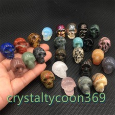100pcs Mix Natural Quartz Skull Carving Quartz Crystal Skull Healing Wholesale picture