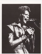 1995 Press Photo Singer David Bowie in concert as Ziggy Stardust in 1973 picture