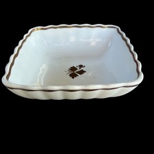 Alfred Meakin Antique Tea Leaf Lustre Ironstone Square Veggie Serving Bowl picture