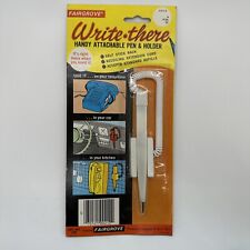 Fairgrove Write•There Handy Attachable Pen W/ Cord Telephone White VTG 1977 NOS picture