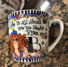 Suzy Toronto Coffee Mug Cup Life Is All About How You Handle Plan B  14 0z. picture