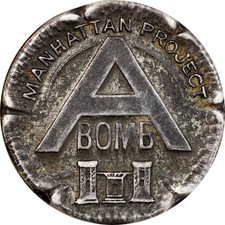 1945 United States Manhattan Project Silver Pin EXTREMELY RARE picture