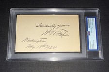 William Howard Taft Signed Cut PSA Slabbed 27th President Of The United States picture