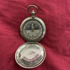 WW1 - Mk VI - BRITISH OFFICERS MILITARY POCKET COMPASS ARMY SOLDIER WWI picture