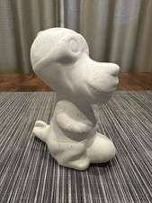Vintage Peanuts Unfired Ceramic Greenware Rare Aviator Pilot Snoopy picture
