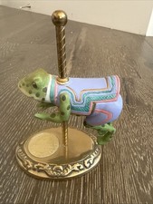 RARE FROG Willitts American Carousel Tobin Fraley 2039/17,500 Vintage Christmas picture