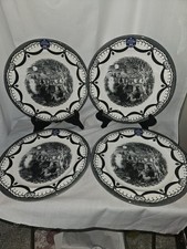 Set of 4 NEW Royal Stafford Three Witches Dinner Plates picture