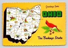Greetings From Ohio, The Buckeye State - Deckled Edge Postcard picture
