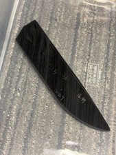 Obsidian Practice Preform Blank Flint Knapping  Thick 3/8 Clean Edge 8 X 1 3/4 picture