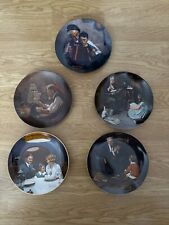 5 Norman Rockwell Plates. picture