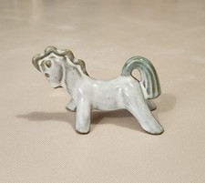 Vintage Pottery MCM Stylized Horse Drip Glaze Figurine Occupied Japan ? picture