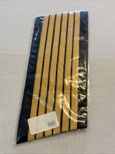 GENUINE U.S. ARMY SERVICE STRIPE GOLD EMBROIDERED ON BLUE MALE Pair 6 Stripe picture