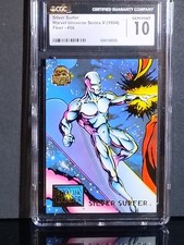 🌌1994 Marvel Universe SILVER SURFER CGC 10 POP 2 FLEER CARD #58 GEM MINT RARE picture
