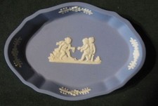 2 Wedgwood Jasper Ware Trinket Dishes made in England picture
