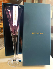 Waterford Winter Wonders Midnight Frost Lilac 7 oz Crystal Champagne Flute picture