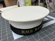 Vintage HMS Bangor Naval Hat Early WW1 / WW2 Battleship Royal Navy Military picture