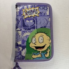 Vintage Rugrats Soft Pen Tab Pencil Zipper Pouch picture
