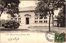 Arlington MA-Massachusetts, Robbins Library, c1906 Vintage Souvenir Postcard picture