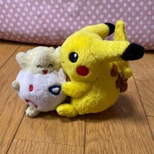 TOMY Poke Pair Pikachu Togepi Plush Discontinued Rare picture