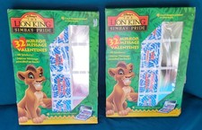 Lot Of 2 Vintage Disney Lion King Valentines 32 Mirror Message Cards Each New  picture