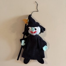 Vintage 1972 Fun & Fancy Pom Pom Witch Ornament Appprox 8.25” H. Porter Orig Tag picture