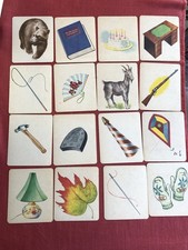 Antique Flash Cards C1920 picture
