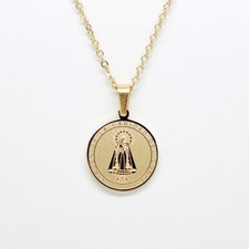 Virgen de la Caridad del Cobre medal Catholic Religious pendant w/ 55cm chain  picture