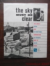 1964 Sky Must Be Clear Soviet Union Peaceful Uses Of Space Propaganda Gagarin picture