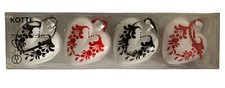 IKEA KOTTE Acrylic Heart Christmas Ornaments Set of 4 Red Black Scandinavian picture