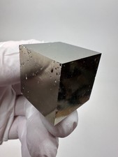 MIRROR SHINE__Beautiful Lusterous 1 1/8 '' Pyrite Cube__Navajun Mine, Spain picture
